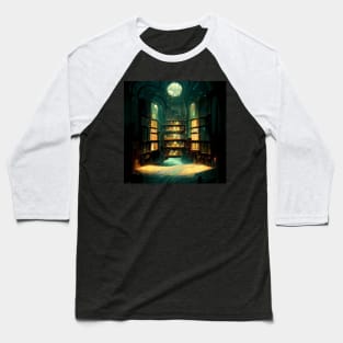 Nook - Fantasy Library Baseball T-Shirt